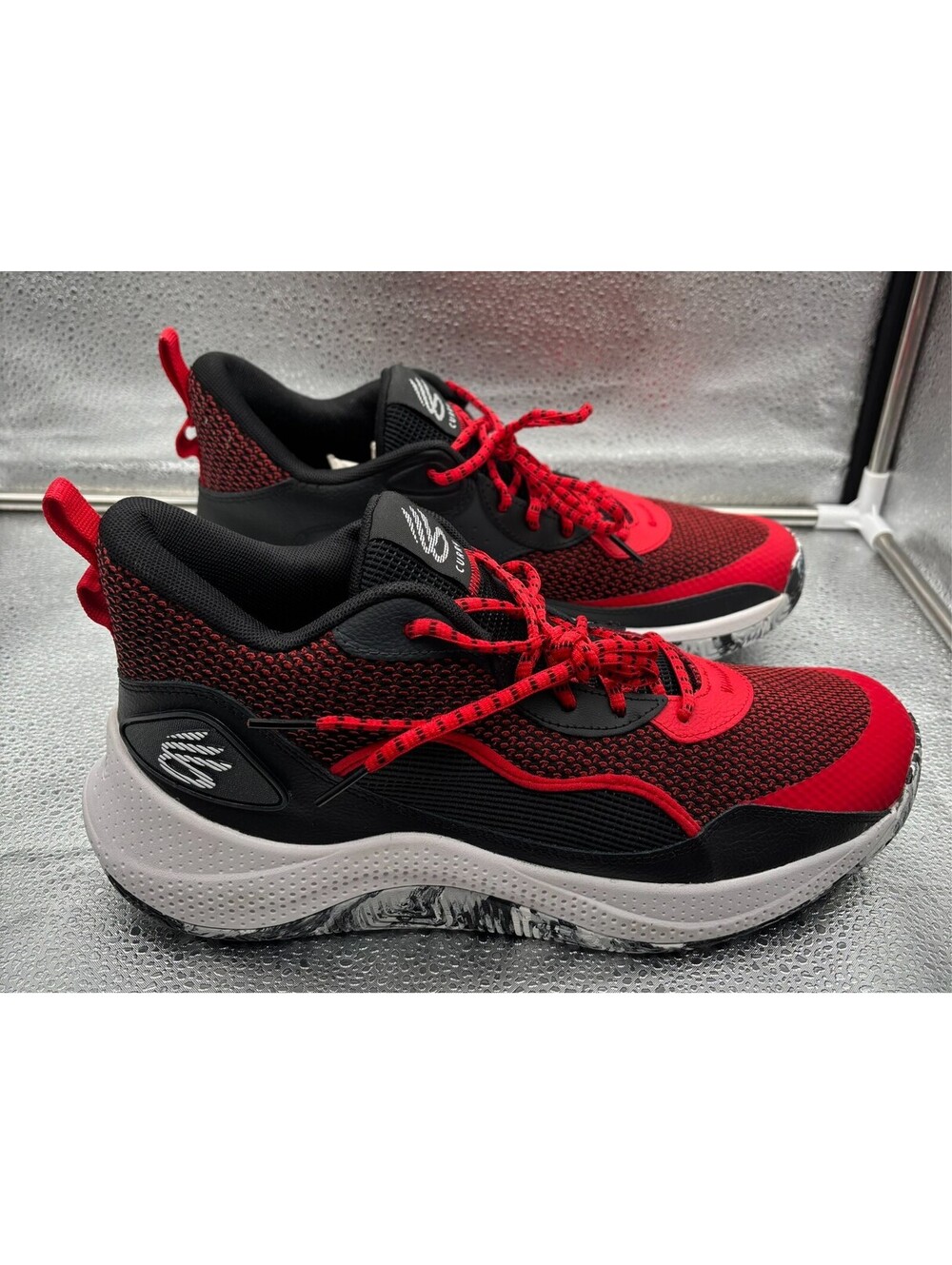 Under Armour Curry 3Zer0 24 Basketball Shoes Black Red White Men's 12 New
